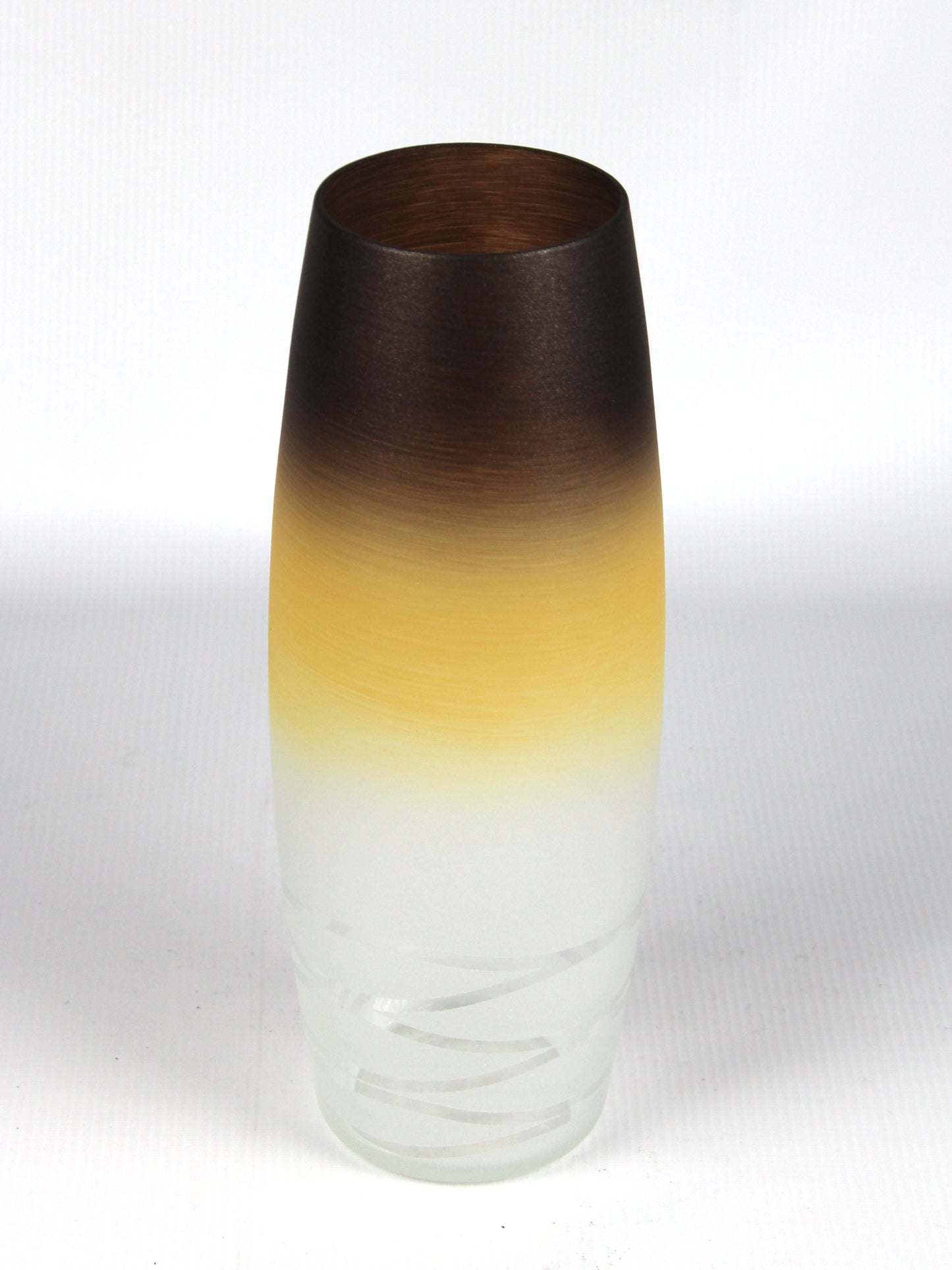 table brown art decorative glass vase 7736/300/sh347