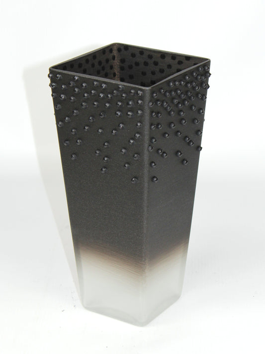 table black art decorative glass vase 7011/250/sh350.4