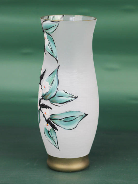 table green art decorative glass vase 8290/300/sh337